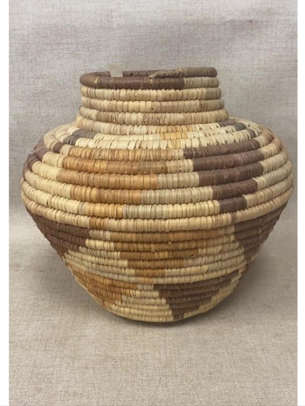 Vintage Native American Coiled Basket